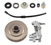 Tuesoa Clutch Sprocket Rim Drum Oil Pump Worm Gear for Chinese 4500 5200 5800 45Cc 5 Oil Seal Fuel Filter Line Chainsaw Part