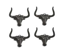 Tuesoa Cowboy Hat Rack for Wall 4 Pack Modern Metal Cowboy Hat Holder Cast Iron Cowgirl Hat Hanger Western Hooks for Storage