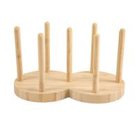 Tuesoa Disposable Cup Storage Holder Rack Shelf Water Tea Cups Wood Dispenser with Longer Stick Mug Display Stand Organizer,2