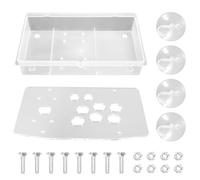 Tuesoa DIY Joystick Acrylic Panel Case for Game Machine DIY Can Be Installed Joystick Button for Retro Video Game