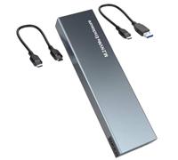 Tuesoa Dual Protocol M.2 NVMe SSD Hard Drive Case M.2 SSD Hard Drive Case 10Gbps USB3.1 Gen2 NVMe Enclosure M2 SSD Case for2230/2242/2260/2280 A