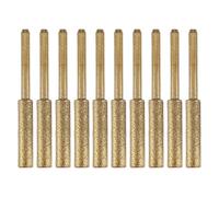 Tuesoa Electric Chainsaw Chain Sharpener Kit, 10Pc Titanium Plated Diamond Sharpening Wheels, High Hardness 3/16Inch Files