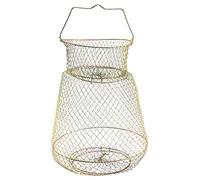 Tuesoa Foldable Portable Steel Wire Fishing Pot Trap Net Crab Crawdad Cage Fish Basket