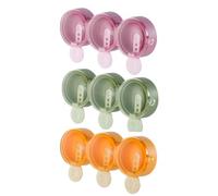 Tuesoa Food Grade Silicone Popsicle Molds Donut Shape Ice Cream Molds 9 Cells Ice Popsicle Mold Popsicle Maker Homemade Food