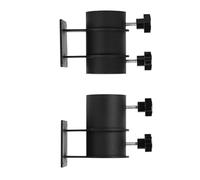 Tuesoa Heavy Duty Patio Umbrella Holder,Patio Umbrella Stand Umbrella Clamp Mount Bracket for Deck Railing, Mount to Deck Easy Install 2Pcs