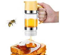 Tuesoa Honey Dispenser Jar, 10 Oz No Drip Glass Honey Dripper with Handle, Honey Syrup Dispenser for Bread, Coffee or Tea