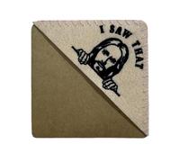 Tuesoa is That Smut - Peeking Jesus Embroidered Felt Triangle Page Stitched Corner Bookmark - Book Lover Gift A 1 PCS