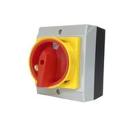 Tuesoa Isolator Switch Locking Fixed Padlock Rotary with Waterproof Enclosure 32A 3Phases 2 Positions On-Off