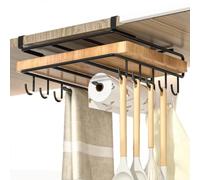 Tuesoa Kitchen Non-Punch Storage Rack Multi-Function Cutting Board Storage Rack Cabinet Hanging Under-Cabinet Rack B