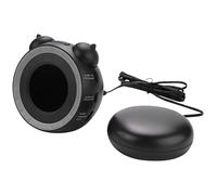 Tuesoa Loud Dual Alarm Clock with Bed Shaker, Vibrating Alarm Clock for Heavy Sleepers or Hearing Impaired, USB Charging Port