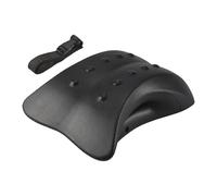 Tuesoa Lower Back Stretcher Foam Device,Lumbar Support Device, Spinal Deck Pain Relief,Lumbar Traction Cushion Black