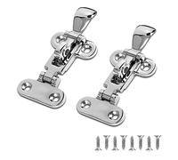 Tuesoa Marine Grade Boat Door Hatch Anti-Rattle Latches, Boat Hinges, Hold Down Clamp Latches, Solid Construction, Lockable(2 PCS)