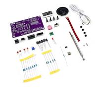 Tuesoa Multifunction Radio DIY Kit 87-108MHz FM Adjustable Radio DIY Module LED Digital Display Volume Adjustable No Shell