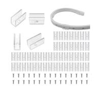 Tuesoa Neon Rope Light Mounting Brackets, 100PCS Neon Lights Install Fixing Clips Accessories for 6x12mm LED Neon Flex Strip