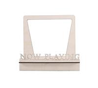 Tuesoa Now Playing Vinyl Record Stand 3D Retro Holder for Vinyl Records Wood Record Stand Vinyl Gift Idea Turntable Accessories