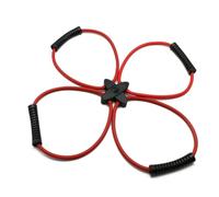 Tuesoa Pilates Reformer Resistance Band Kit Home Fitness Equipment for Total Body Workout - Helps Target Muscles, Tone,Red