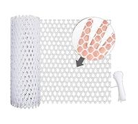 Tuesoa Plastic Chicken Wire Fence Mesh,Fencing Wire for Gardening, Poultry Fencing, Chicken Wire Frame Netting White