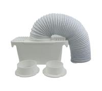 Tuesoa PVC Flexible Stretch Exhaust Pipe Dust Collector Flexible Stretch Exhaust Duct Dryer Condenser