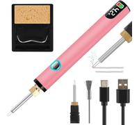 Tuesoa Rechargeable Thread Burner Kit for Jewelry Making,Digital Thread Zapper Tool,Leather Craft,Sewing,Weaving & Stringing C
