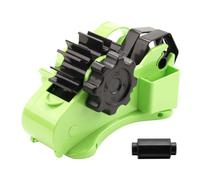 Tuesoa Semi- Automatic Desk Tape Dispenser Semi Automatic Cutting Tape on Off Manual for Washi Transparent Tapes Green