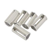 Tuesoa Serial Connection Cylindrical 3x 1.5V AA Battery Plastic Holder 5 Pcs