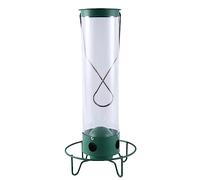 Tuesoa Squirrel-Proof Bird Feeder Hanging BirdWater Feeders Automatic Bird Feeder Bird Accessories Outdoor Decoration