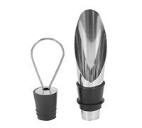 Tuesoa Stainless Steel Wine Stopper Pourer Metal Wine Pouring Drain Bar Home Wine Set Wine Stopper Champagne Stopper