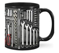 Tuesoa Toolbox Set Mug Funny Coffee Cup for Mechanics Large Capacity Ceramic Tea Mug for Beer Whiskey Water Soup Easy to Use A