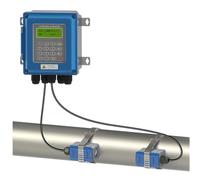 TUF-2000B Digital Ultrasonic Water Flowmeter With Wall Mounted Clamp On TM-1 Transducer DN50mm-700 IP67 Precise Readings(TS-2)