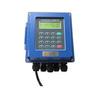 TUF-2000B Wall Mounted Ultrasonic Liquid Flowmeter With TS-2 TM-1 TL-1 Clamp-on Transducer For Copper/PVC Pipe DN15mm-DN6000mm Precise Readings(TS-2 HT(DN15-DN100))