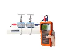 TUF-2000h Handheld Ultrasonic Flow Meter Digital Liquid Flowmeter With TS-2 TM-1 TL-1 Transducer For Copper/PVC Pipe DN25-6000 High Sensitivity, Low Error(Host-L)