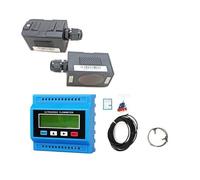 TUF-2000M Digital Liquid Ultrasonic Flowmeter Portable Clamp On Water Flow Meter With TS-2 TM-1 TL-1 Transducers For Copper/PVC Pipe Low Error(TL-1-HT-DN300-6000mm)