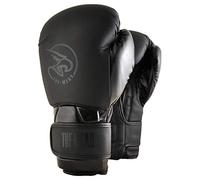 Tuf Wear Atom Hook And Loop Boxing Training Workout MMA Bag Sparring Gloves Adults, 10oz, 12oz, 14oz, 16oz, 18oz, Matte Black, TW15289Black