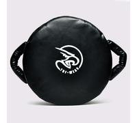 Tuf Wear Heavy Duty Synthetic Leather Atom Coaching Sparring Boxing Shock Absorbing Punch Shield, Secure Grip Enhanced Control Training Equipment, Bla