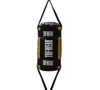 Tuf Wear Balboa Heavy Duty Synthetic Leather Boxing Training Workout Fitness Floor To Ceiling Bag With Bungee Cords, 3lb, Black Gold, TW31256BLACK/GO