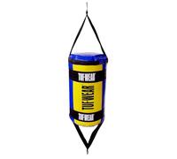 Tuf Wear Balboa Heavy Duty Synthetic Leather Boxing Training Workout Floor To Ceiling Bag With Bungee Cords, 3lb, Blue, Yellow, TW31256BLUE/YELLOW