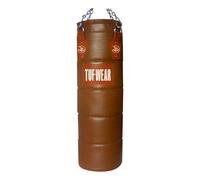 Tuf Wear Classic Brown Quilted Leather Punchbag 122cm (4FT) - Classic Brown - 4FT