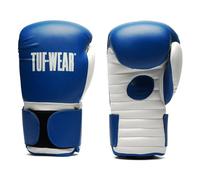Tuf Wear Cruise Coach Synthetic Leather Spar Training Boxing Padded Palm Coaching Hook And Loop Sparring Gloves, One Size, Adults Blue, TW35308-BLUE