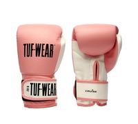 Tuf Wear Cruise Durable Synthetic Leather Hook And Loop Boxing Training Workout Bag Sparring Gloves Kids, Junior Boxer, 4oz, 6oz, 8oz, Pink, TW34550P