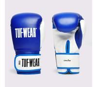 Tuf Wear Synthetic Leather PU Hook And Loop Boxing Training Workout MMA Bag Sparring Gloves Adults, 10oz, 12oz, 14oz, 16oz, Blue, TW31261BLUE