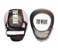 Tuf Wear Durable Synthetic Cruise Gel Hook And Loop Safety Boxing Coaching Target Training Fitness Gym Equipment Curved Pads, Black, TW34542BLACK