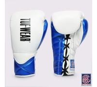 Tuf Wear Falcon Contest Glove BBBofC Approved - White / Metallic Blue - 10oz