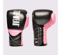 Tuf Wear Falcon Lace Training Gloves - Black/Pink - 16oz