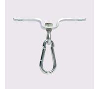 Tuf Wear Heavy Duty Punchbag Hanger Ceiling Hook with Swivel Screw Into Beam, Reduce stress On Hanging Straps, Silver, TW11148