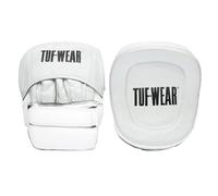 Tuf Wear Infinity Elite Hide Leather Cuban Pads Boxing, MMA, Coaching, Gym Training Six Layer Padding Gel Palm Ball Cuban Pads, Silver, TW28059SilverW