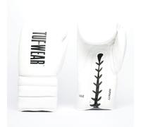 Tuf Wear Infinity Leather Lace Up Training Glove - White - 10oz