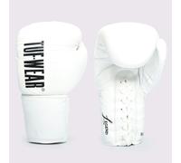 Tuf Wear Legend LACE UP Training Gloves - White - 10oz