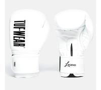 Tuf Wear Legend Buffalo Leather Hook And Loop Boxing Training Workout Gloves Adults, 10oz, 12oz, 14oz, 16oz, 18oz, 20oz, White, TW31278WHITE