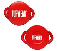 Tuf Wear Legend Premium Leather Round Multi Layered Large And Small Target Area Light Weight Boxing Training Coaching Punch Shield, Red, TW34909RED