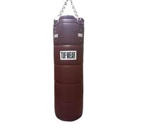Tuf Wear Premium Leather PreFilled Quilted Gym Equipment Boxing MMA Combat Fitness Training, 4FT, 122cm, Burgundy/Oxblood, TW36662Oxblood